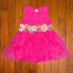 Pink Floral Tutu Dress